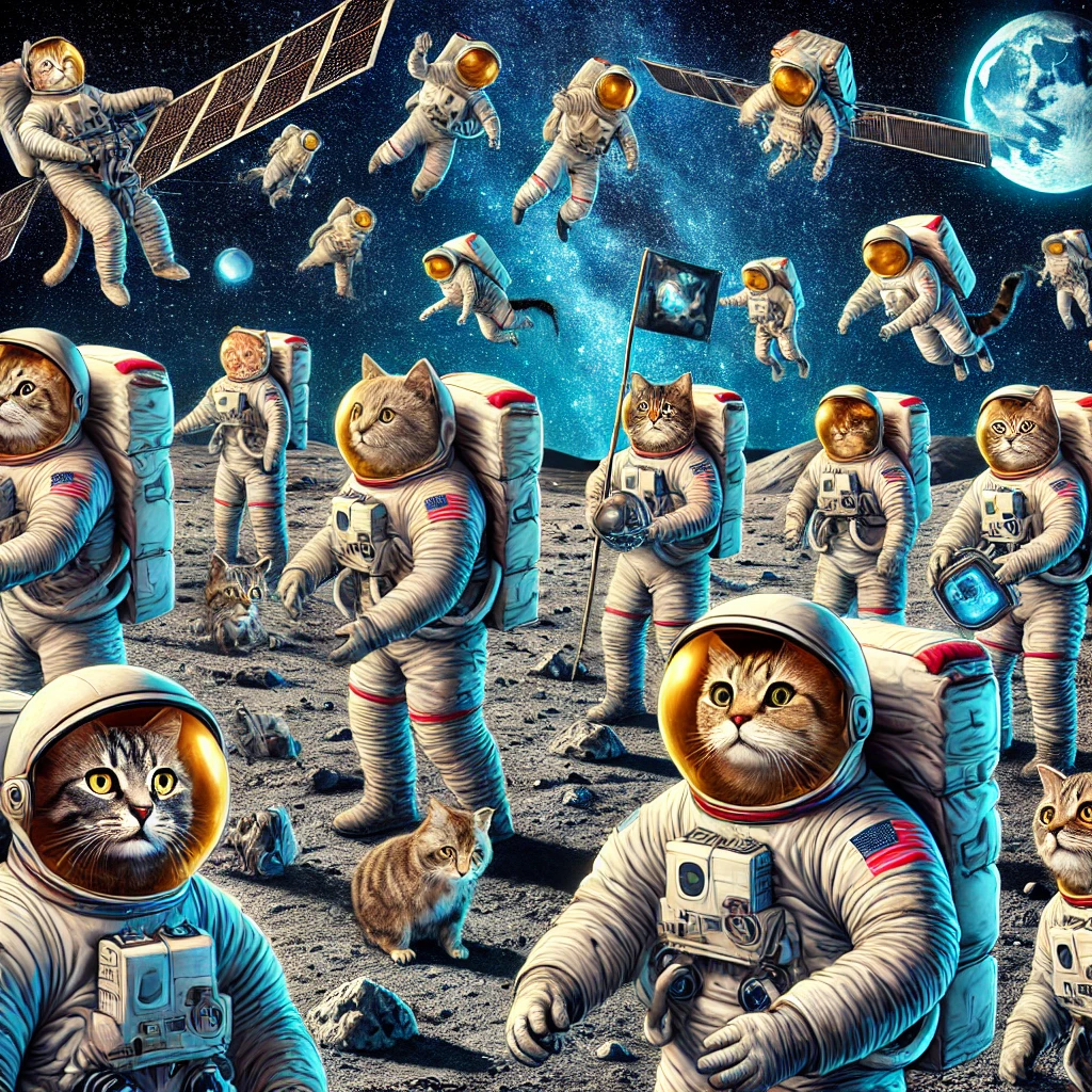 Slop Haus | Lots of cats in space