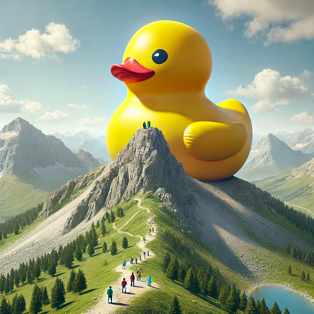 Slop Haus | A rubber duck mountain